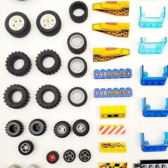 LEGO Wheels Tires Hubs Car Vehicle Brick Parts Pieces Accessories Minifigure Lot - Picture 7 of 11